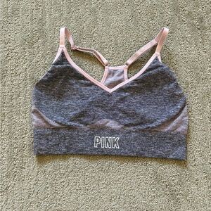 LAST CHANCE PINK Victoria's Secret Gray and Pink Sports Bra